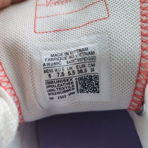 ❤️Converse Run Star Hike Platform Color Pop Leather 6 Men's Shoes Orange A16289C - Picture 9 of 9